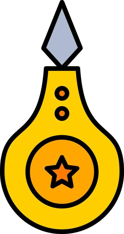 Threader Line Filled Icon vector
