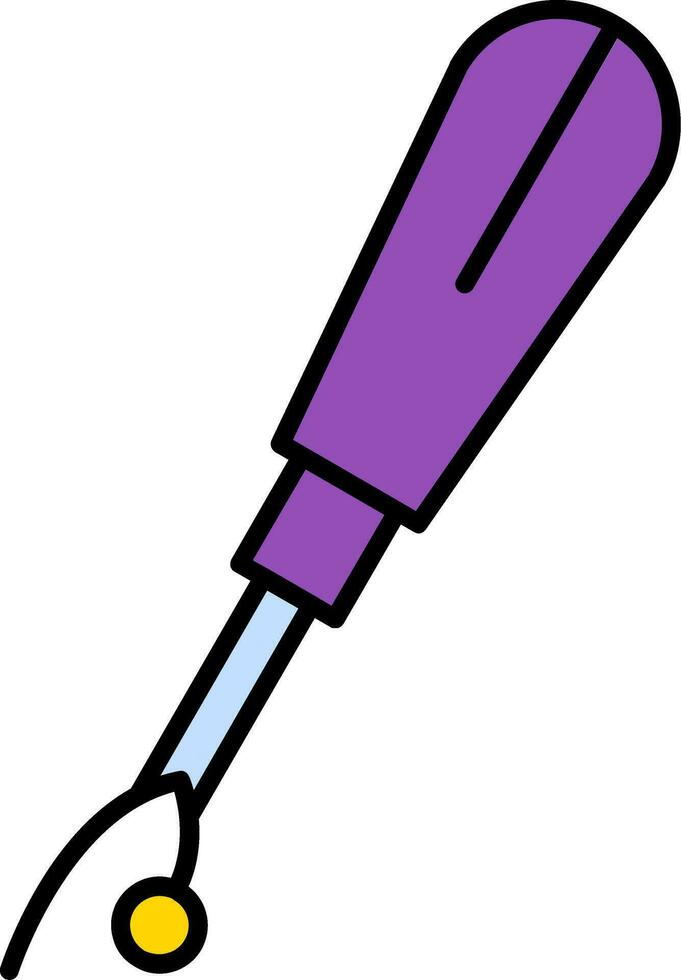 Seam Ripper Line Filled Icon vector