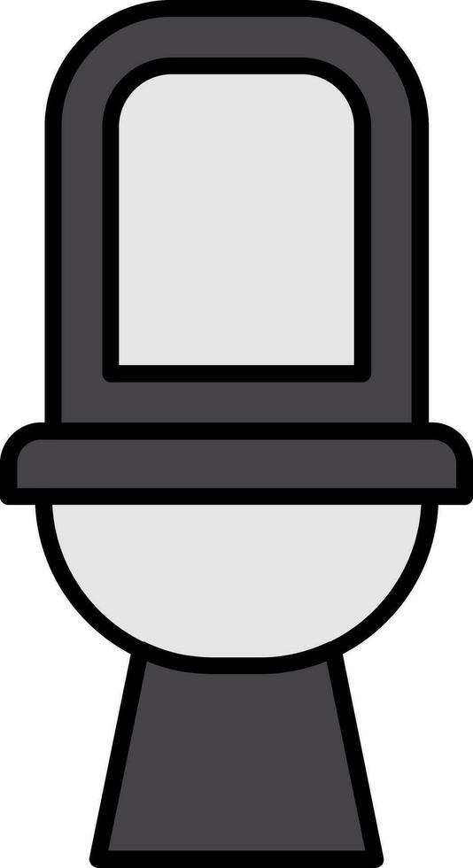 Toilet Line Filled Icon vector