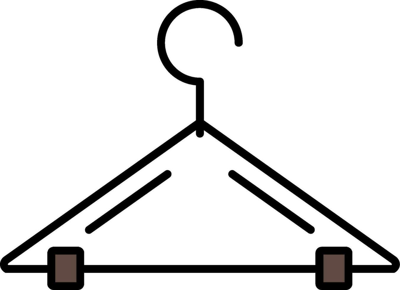 Hanger Line Filled Icon vector