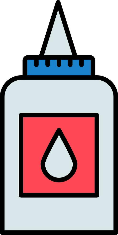 Liquid Glue Line Filled Icon vector