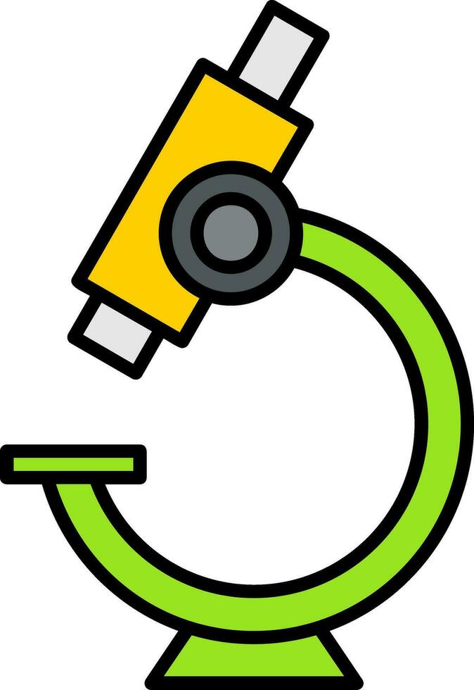 Microscope Line Filled Icon vector