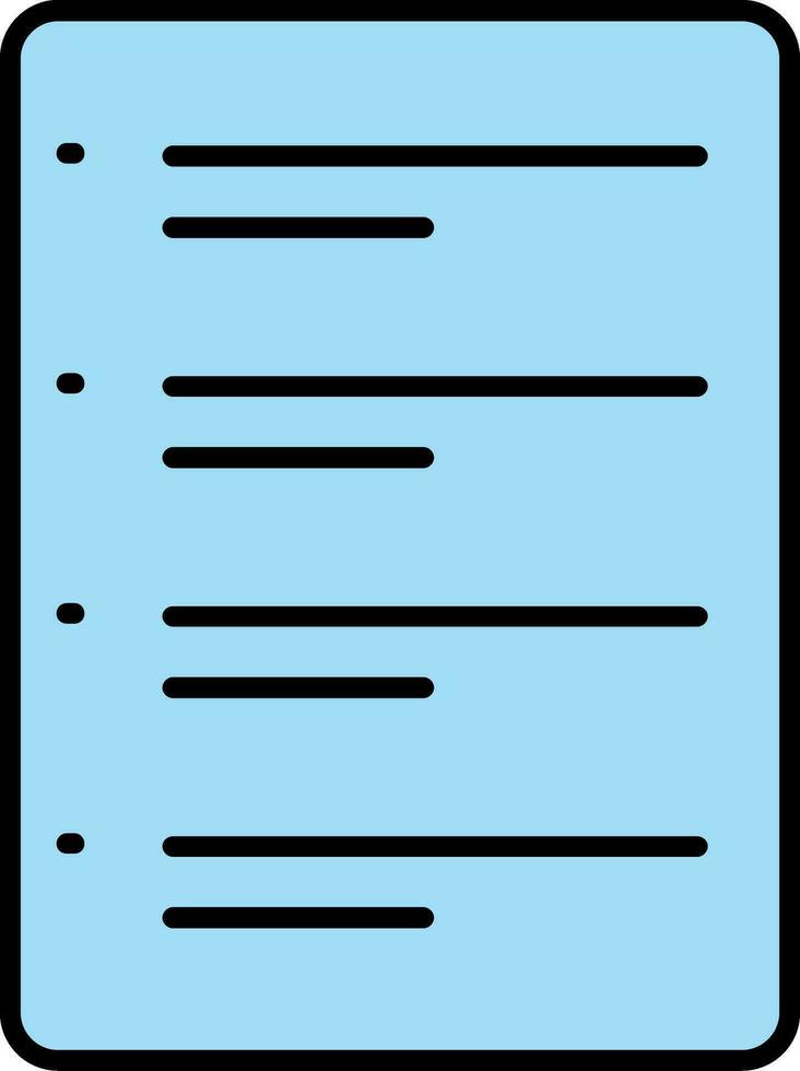To Do List Line Filled Icon vector