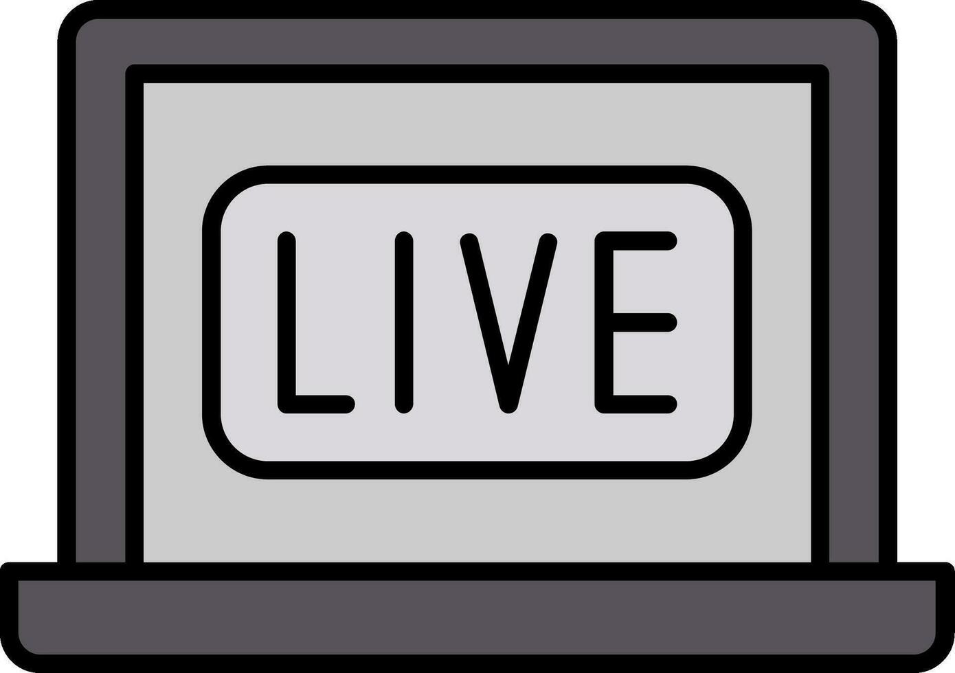 Live Line Filled Icon vector