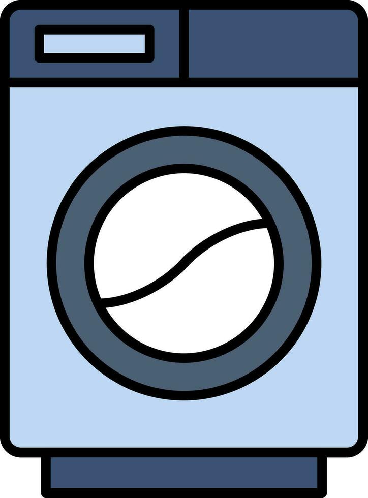Washing Machine Line Filled Icon vector