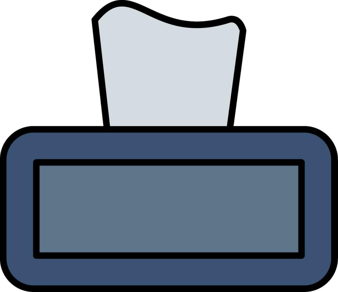 Tissue Line Filled Icon vector