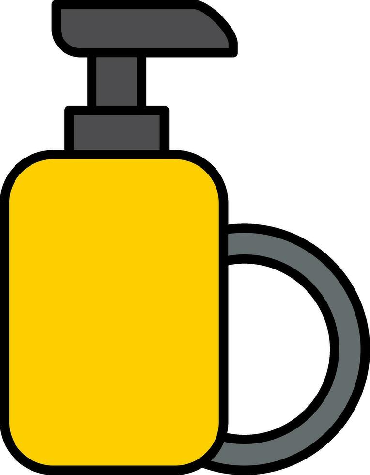 Dish Soap Line Filled Icon vector