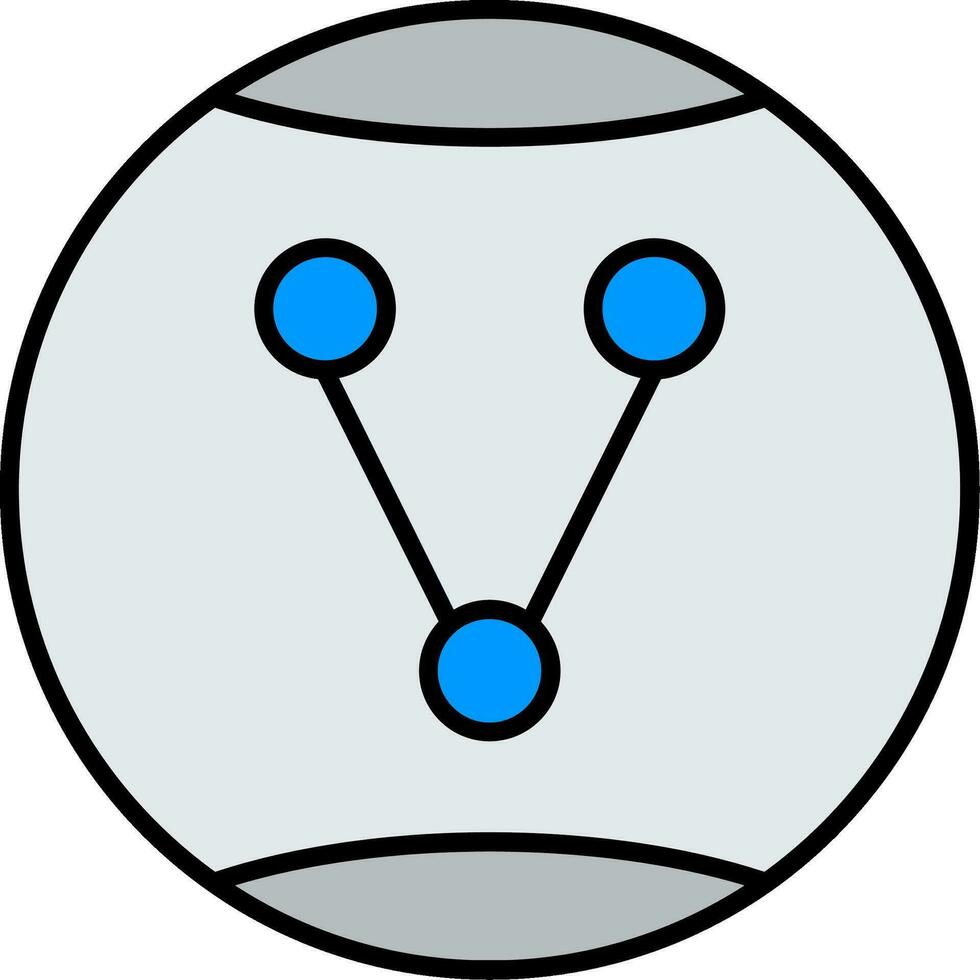 Share Option Line Filled Icon vector