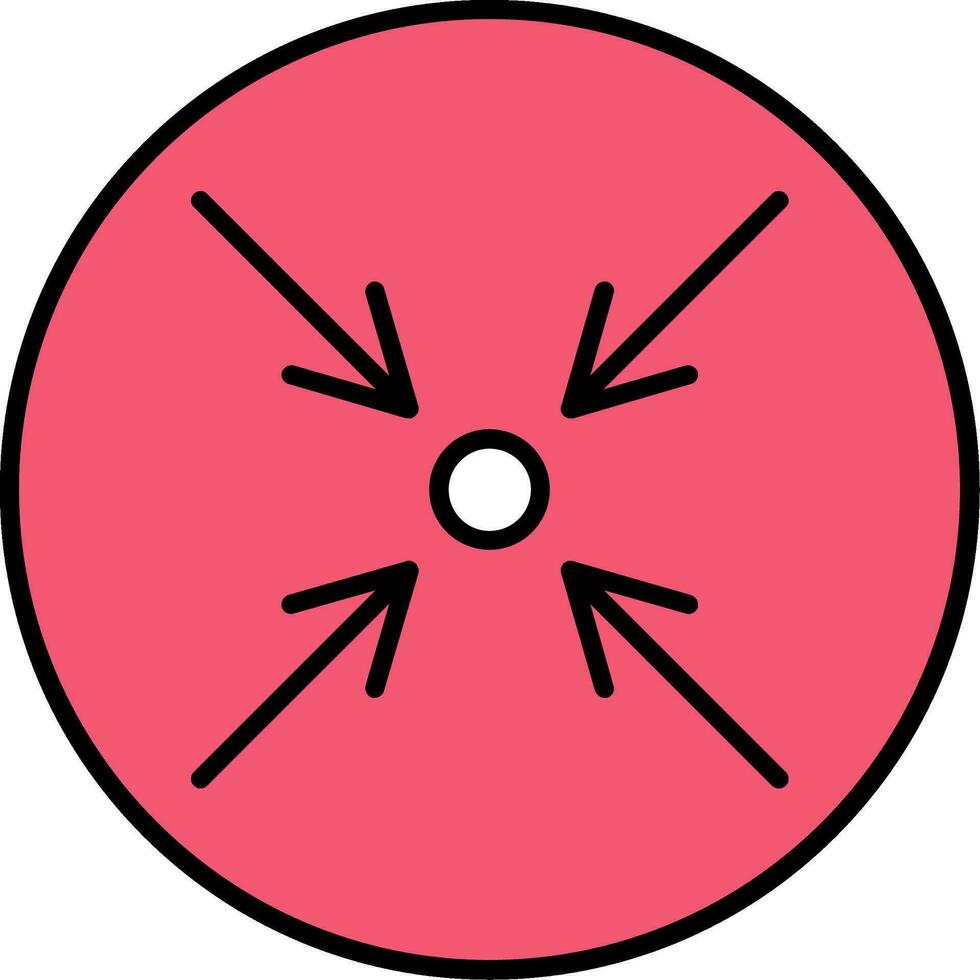 Minimize Line Filled Icon vector