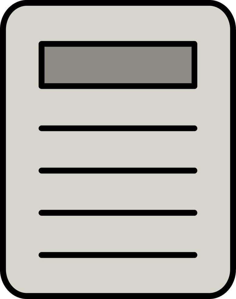 File Line Filled Icon vector