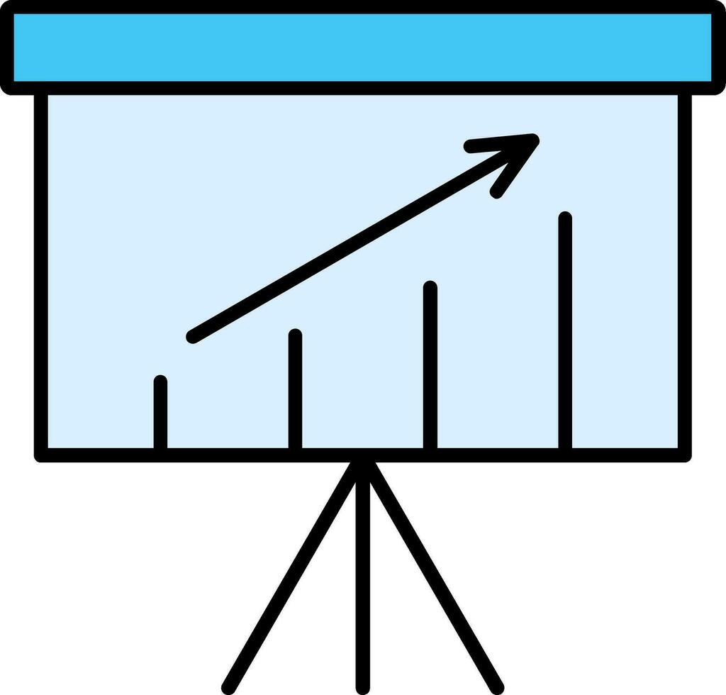 Presentation Line Filled Icon vector