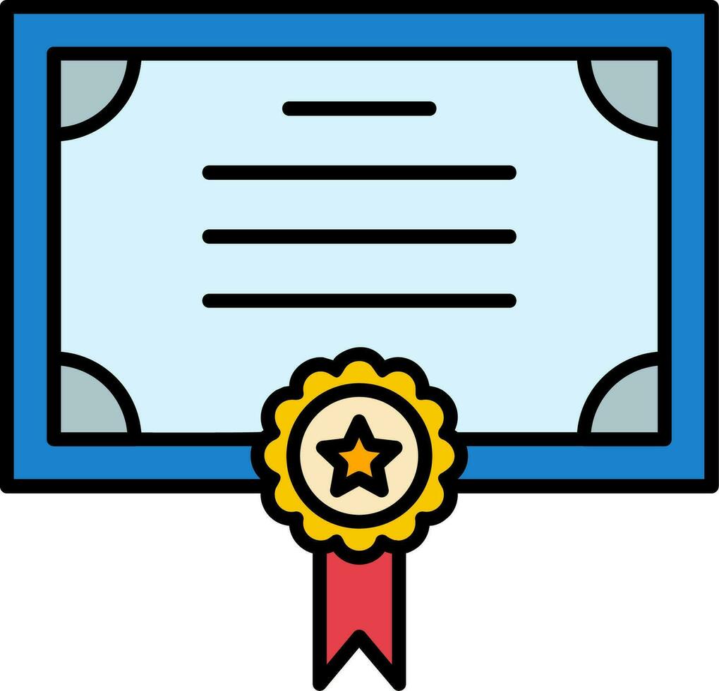 Standard Line Filled Icon vector