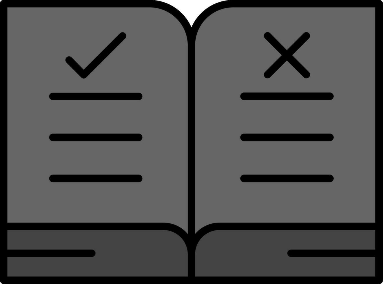 Guidelines Line Filled Icon vector