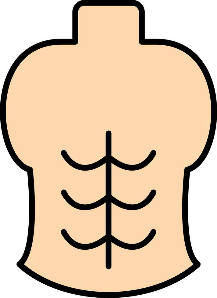 Abs Line Filled Icon vector