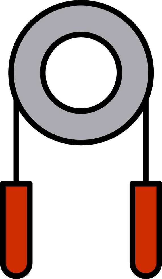 Hand Grip Line Filled Icon vector