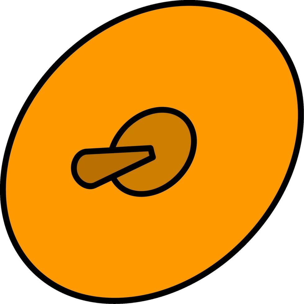 Cymbals Line Filled Icon vector