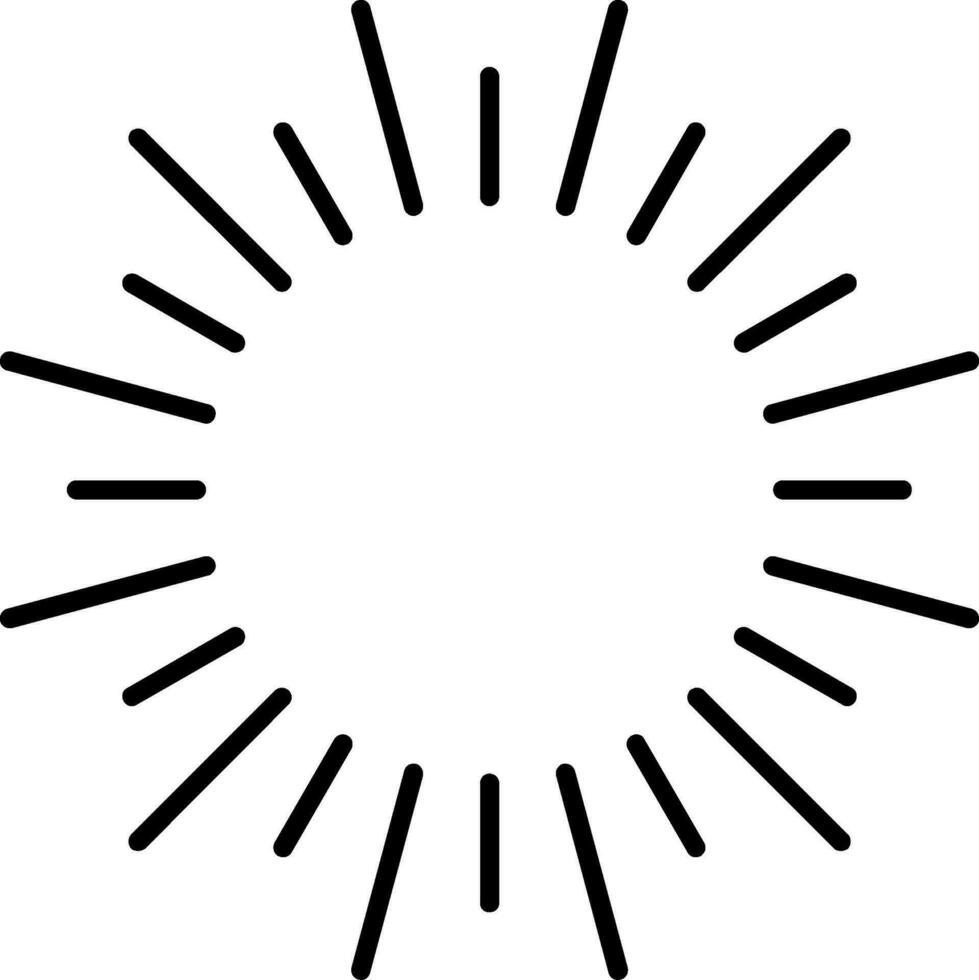 Fireworks Line Filled Icon vector