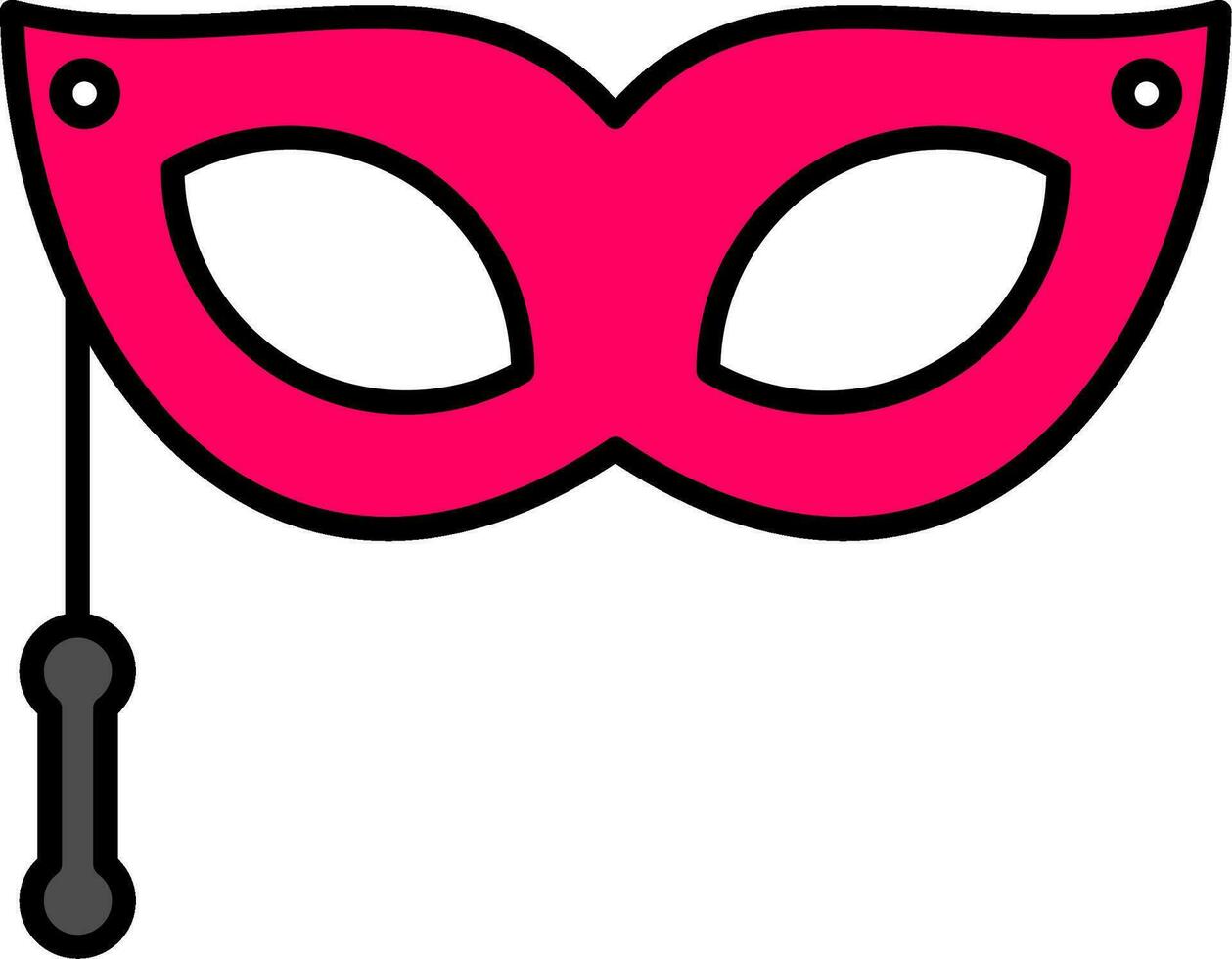 Eye Mask Line Filled Icon vector