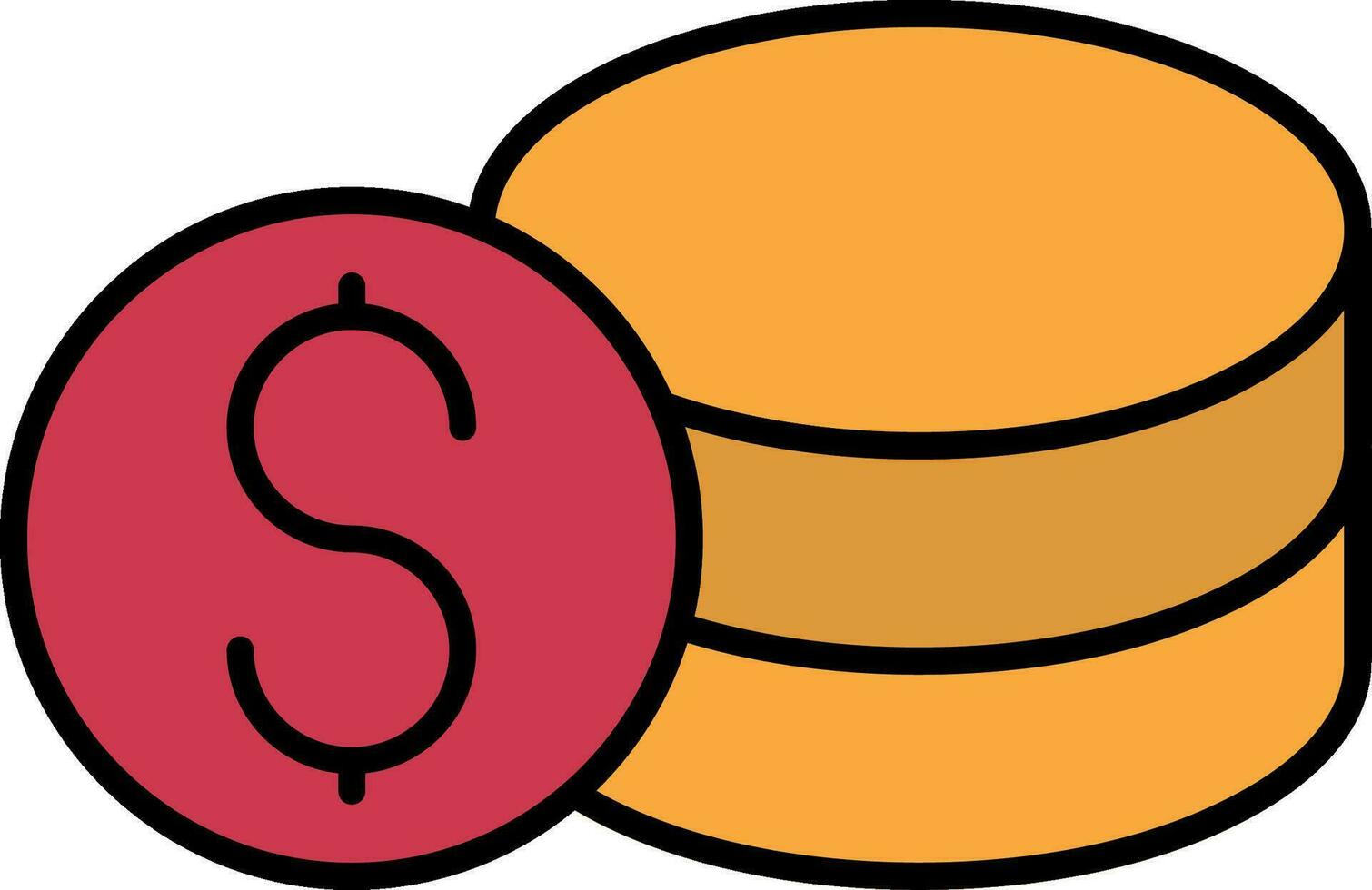 Savings Line Filled Icon vector