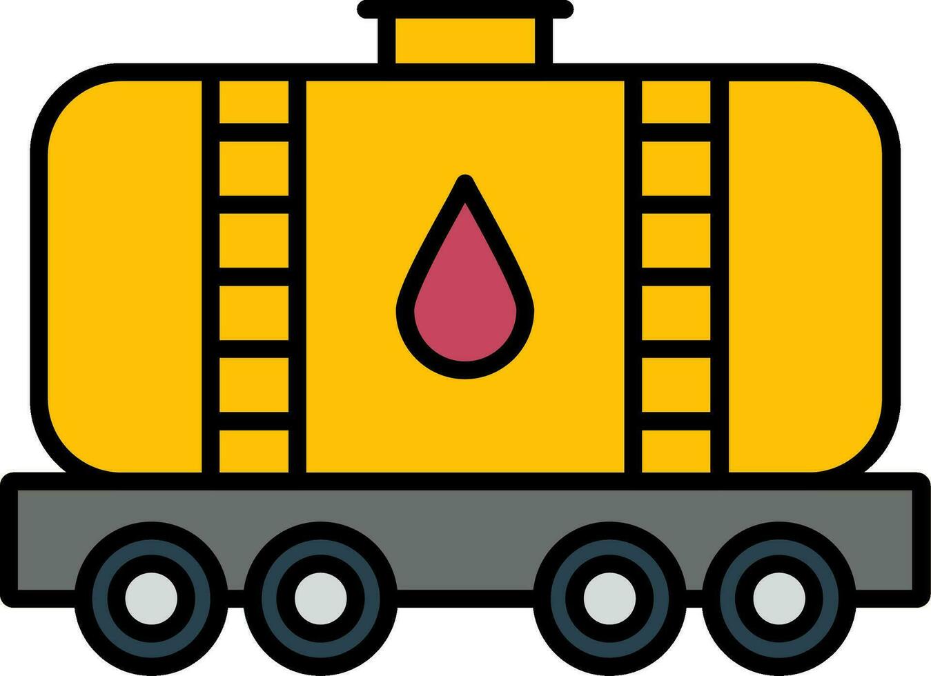 Tank Line Filled Icon vector