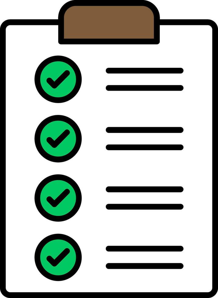 Form Line Filled Icon vector