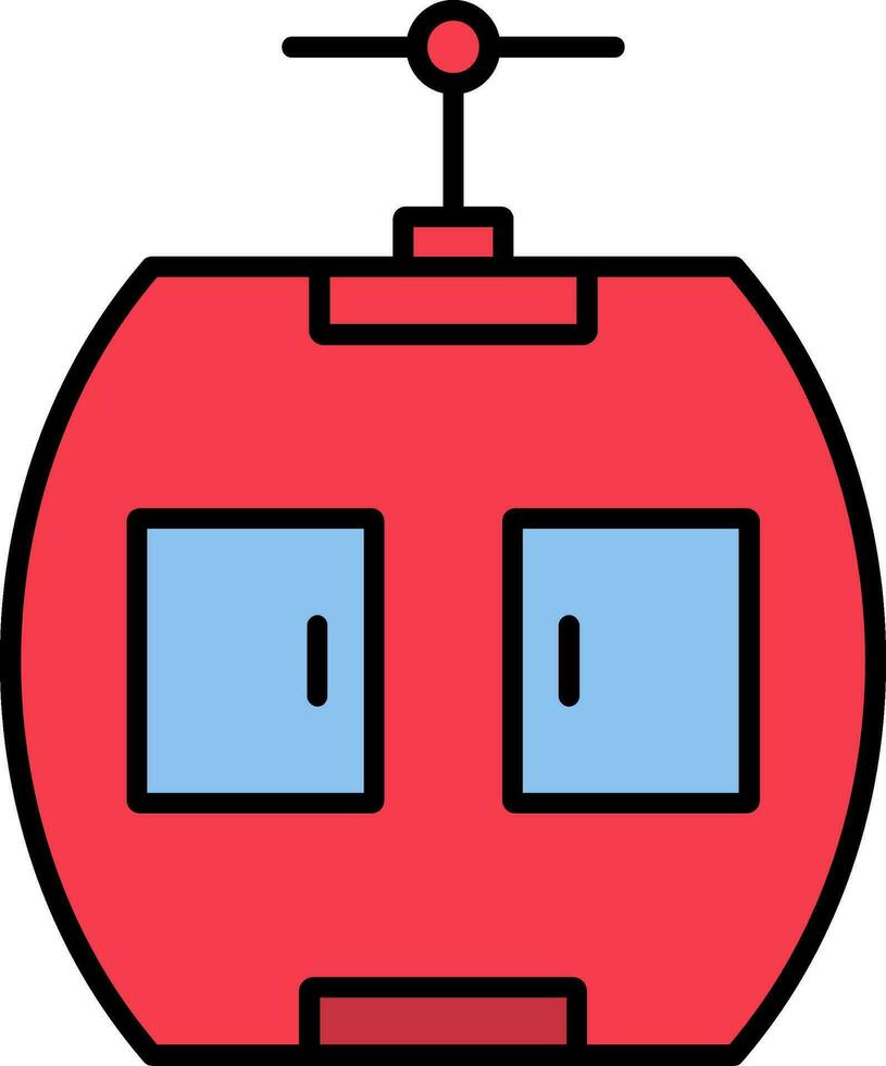 Gondola Line Filled Icon vector
