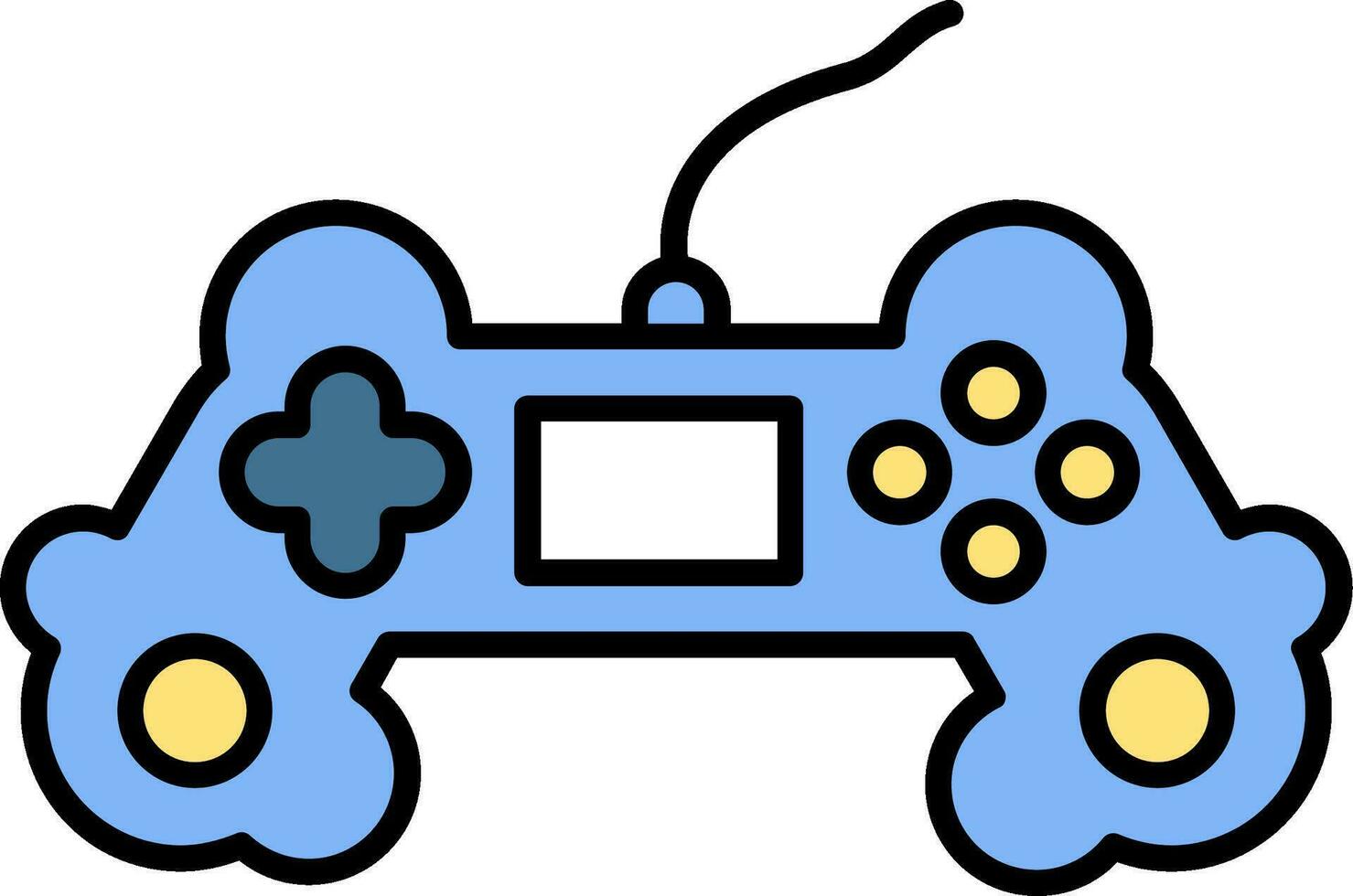 Game Controller Line Filled Icon vector