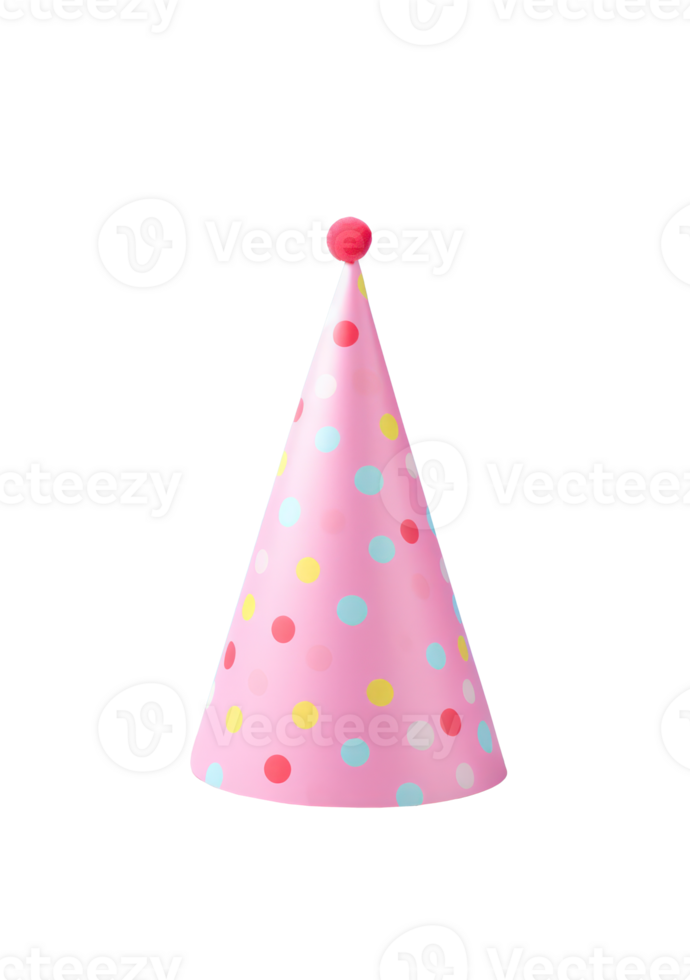 AI generated Festive Birthday Hat on Clear Background png