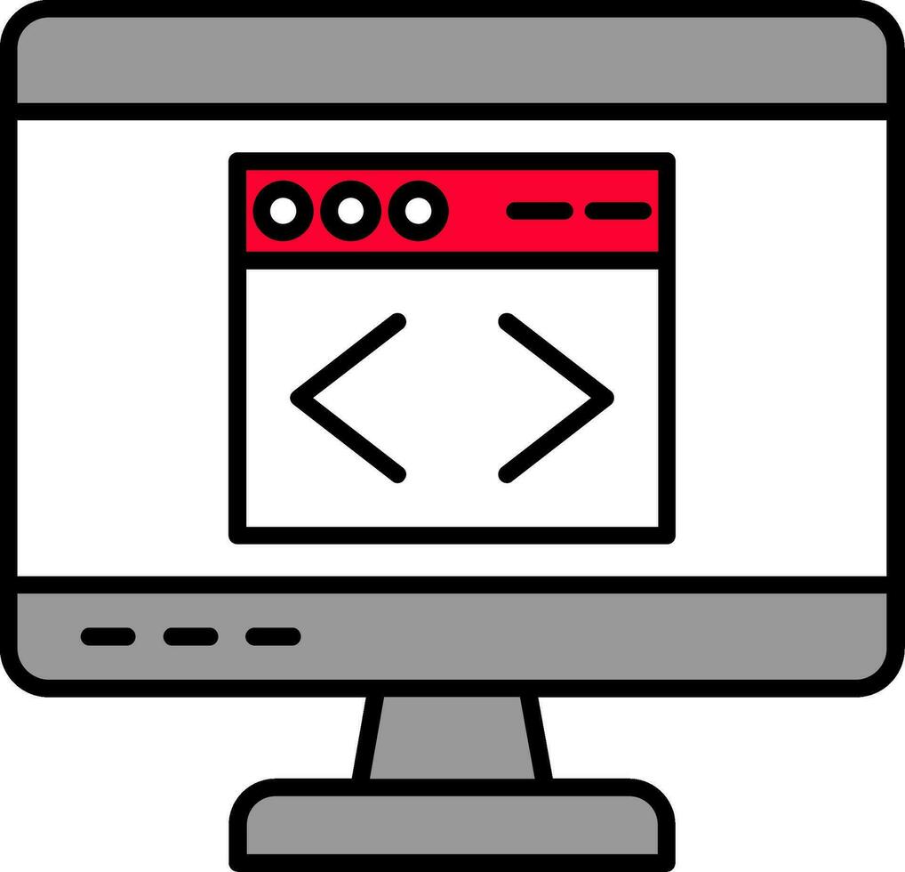 Web Line Filled Icon vector