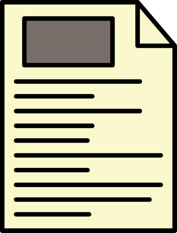 File Line Filled Icon vector