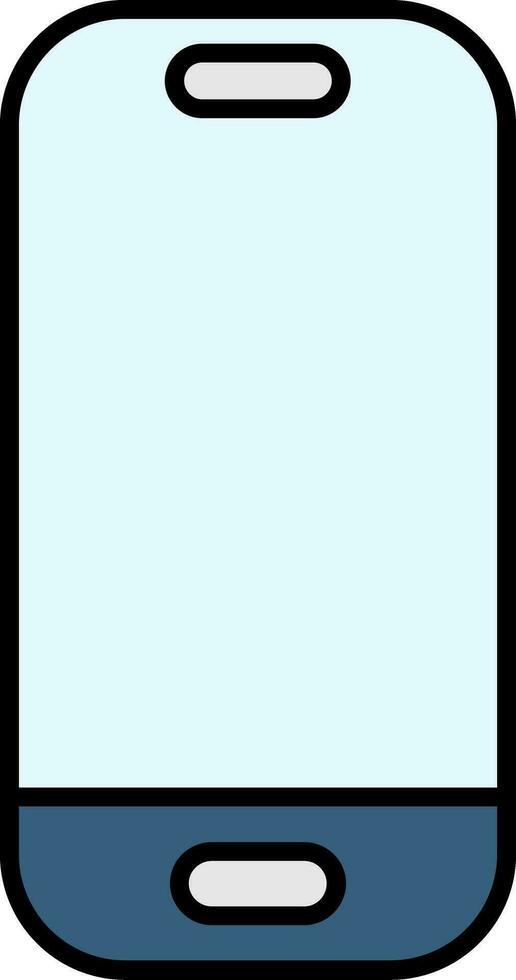 Smartphone Line Filled Icon vector
