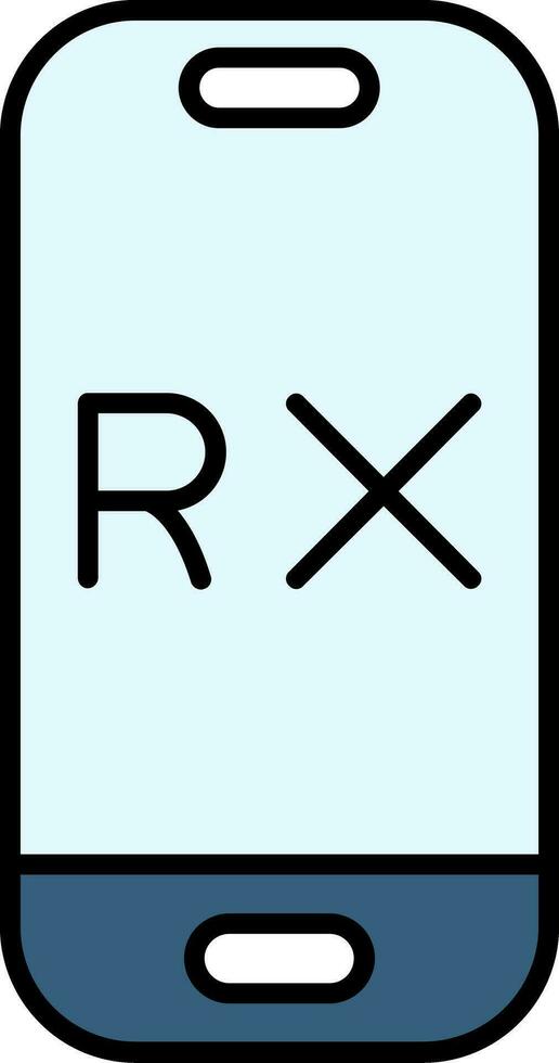 Rx Line Filled Icon vector