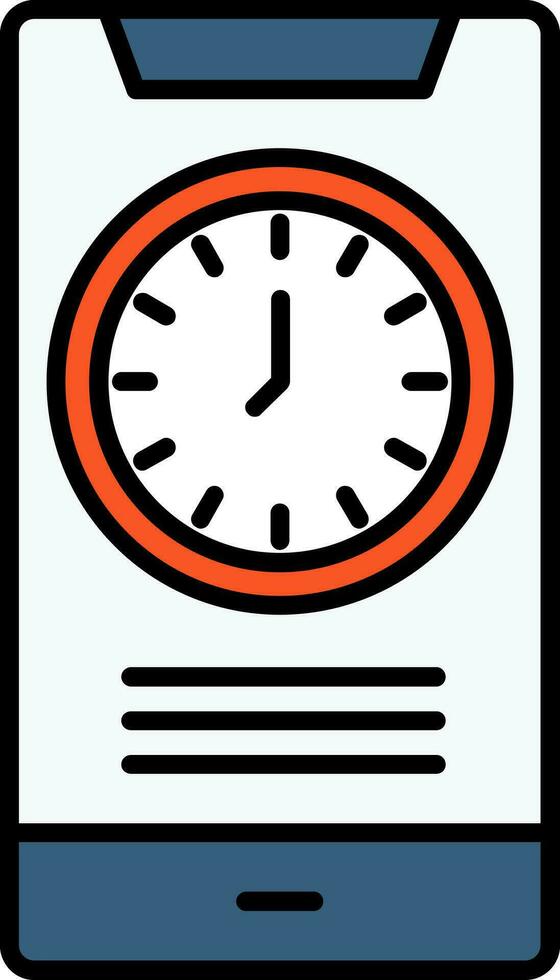 icono lleno de línea de tiempo vector