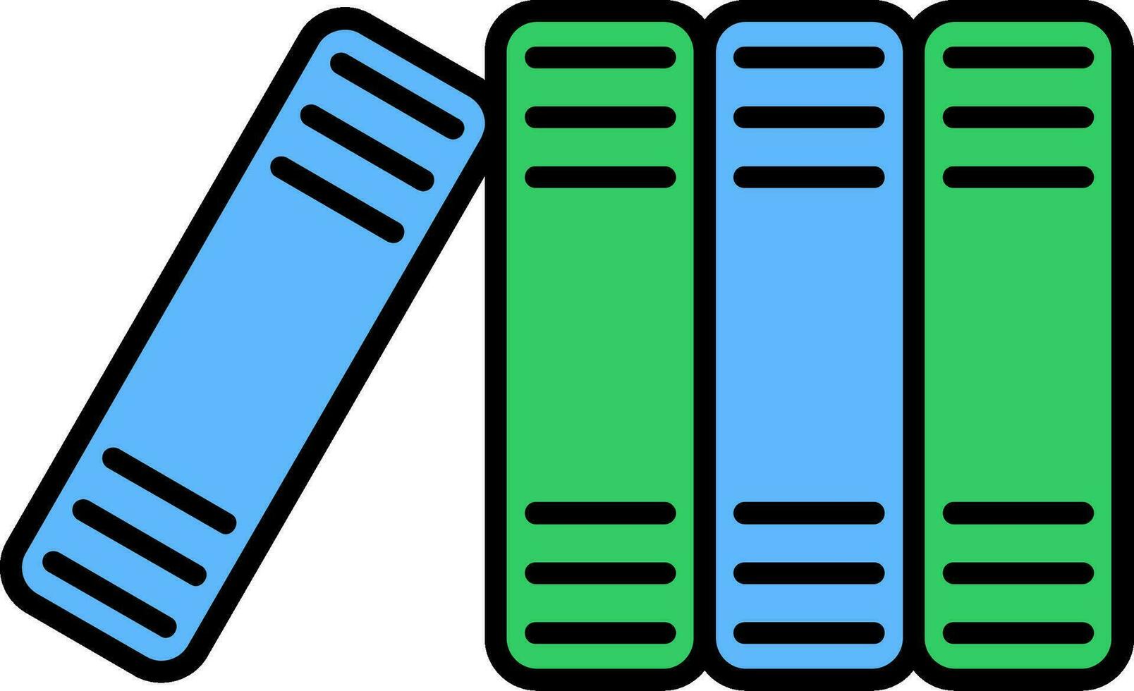 Files Line Filled Icon vector