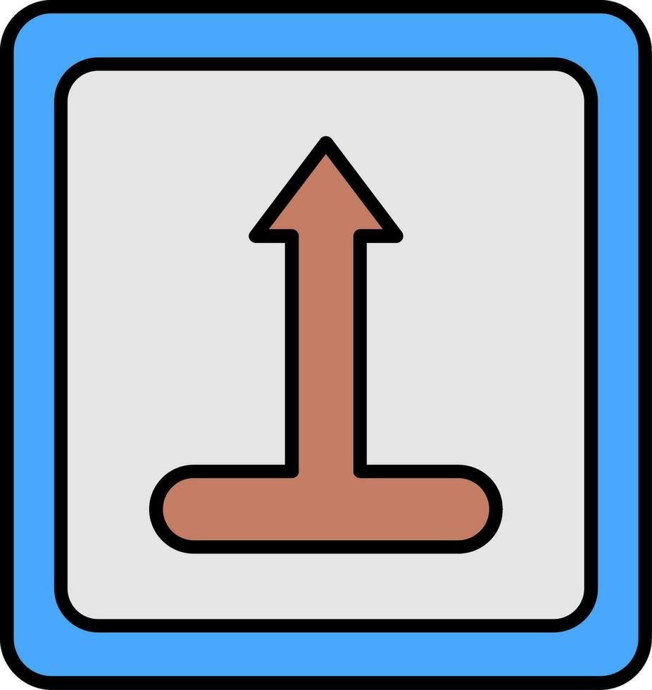 Merge Line Filled Icon vector