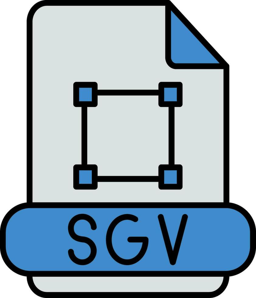 svg línea lleno icono vector