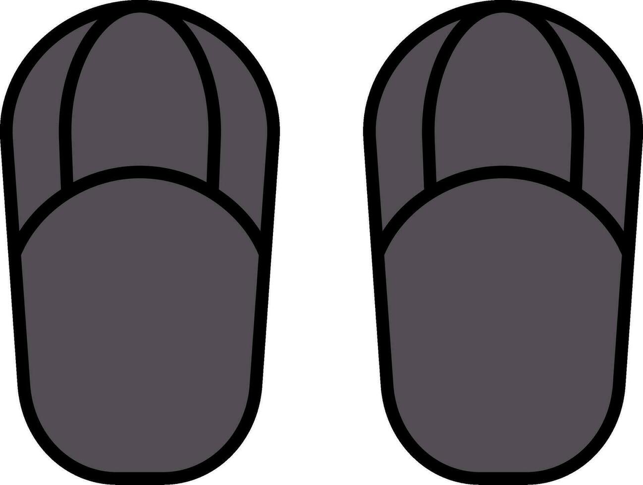 Sandals Line Filled Icon vector