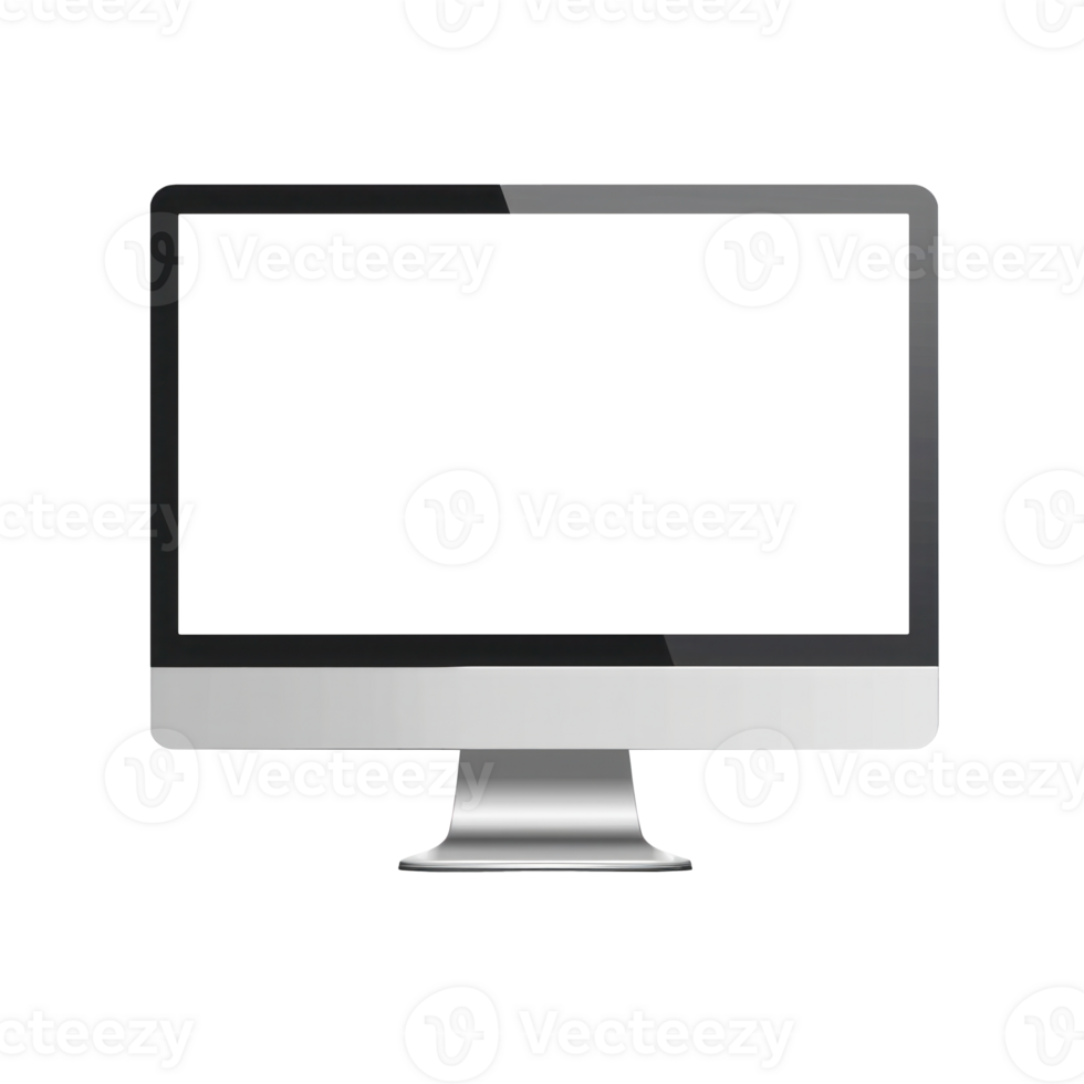 ai gegenereerd strak modern computer toezicht houden op geïsoleerd png