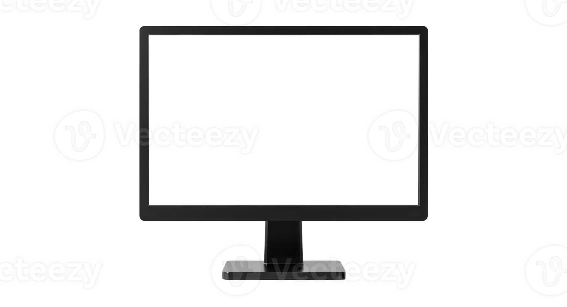 AI generated Sleek Modern Computer Monitor Isolated png