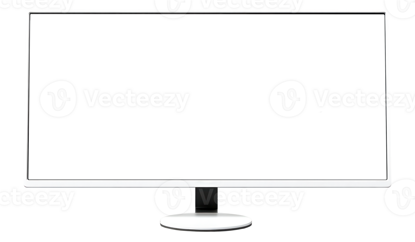 AI generated Ultrawide Monitor on Transparent Background, front view png