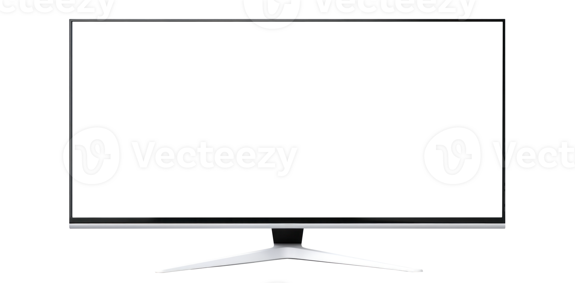 AI generated Ultrawide Monitor on Transparent Background, front view png