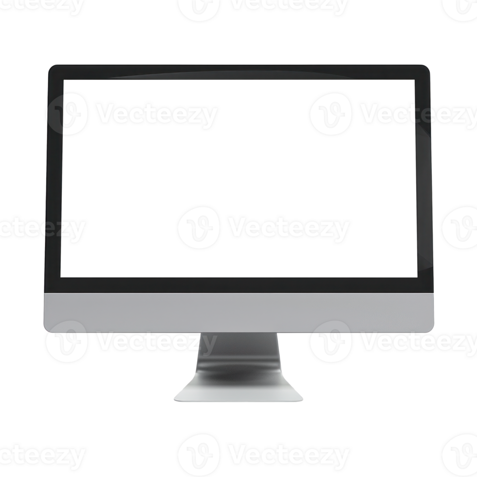 AI generated Modern Computer Monitor on Transparent png