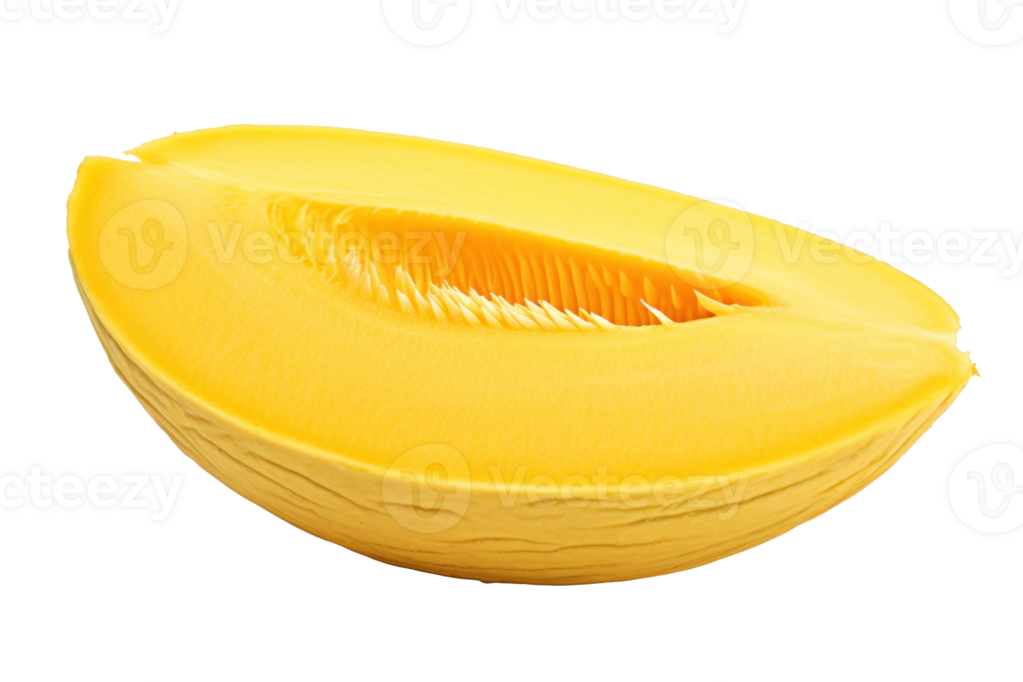 AI generated Fresh Melon Slice on Transparent Background png