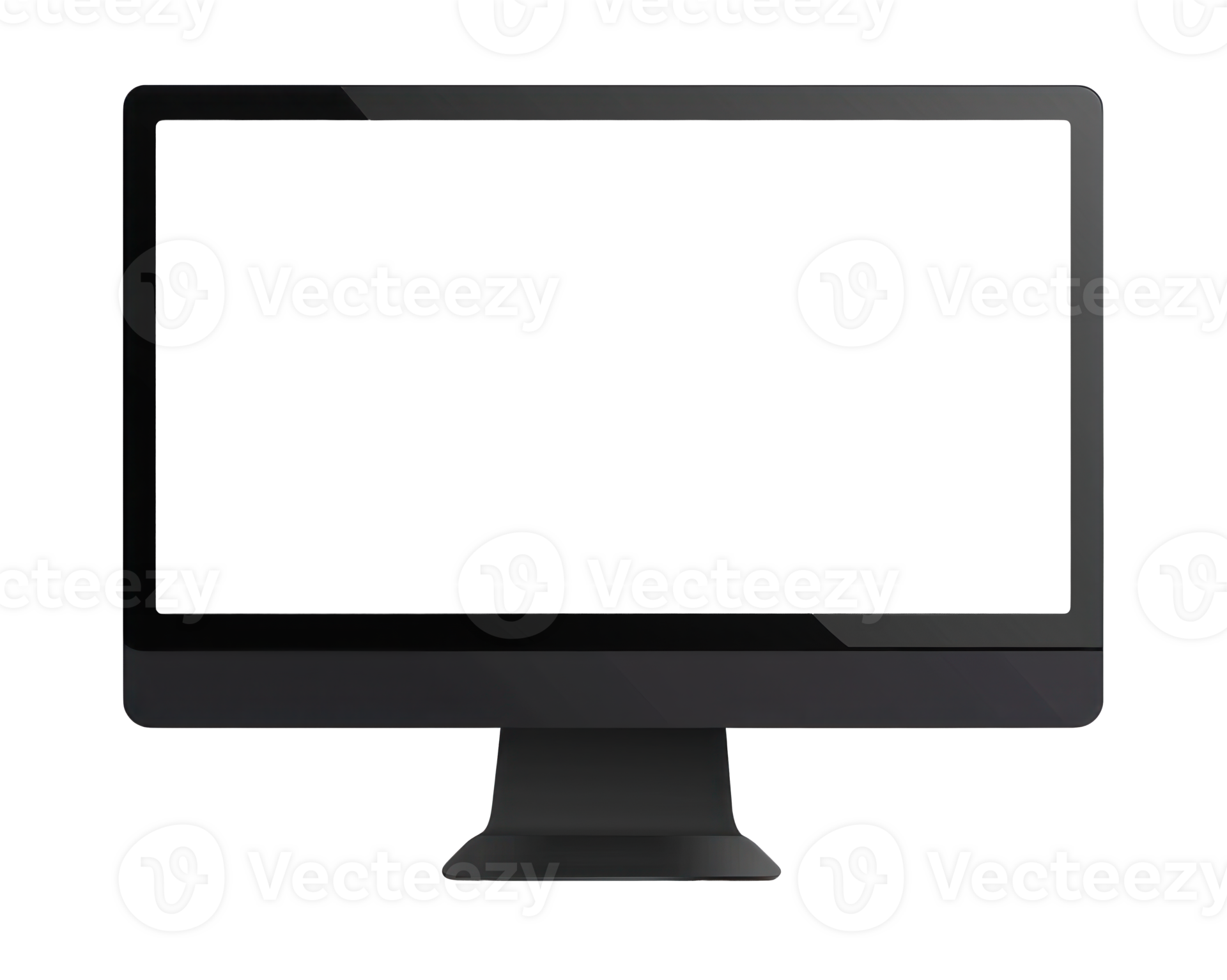 AI generated Modern Computer Monitor Isolated on Transparent 36725009 PNG