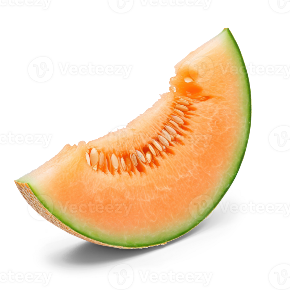 AI generated Fresh Melon Slice on Transparent png