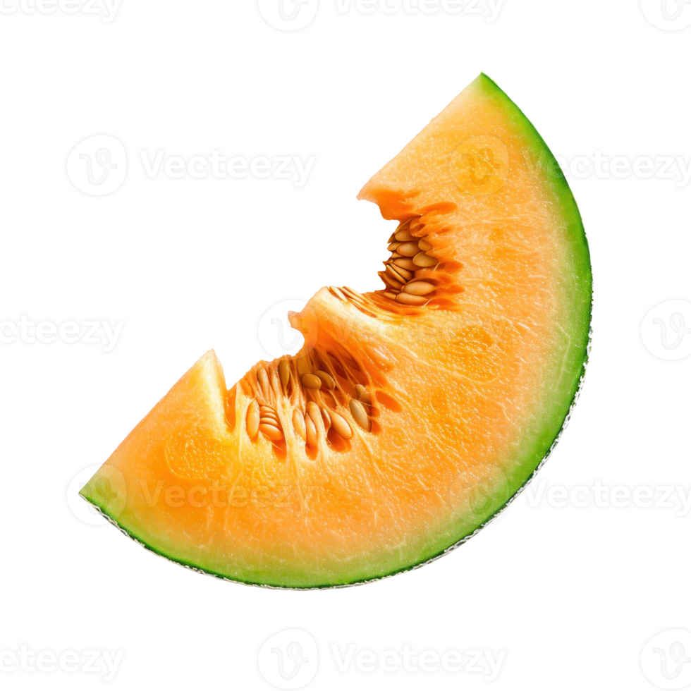 AI generated Fresh Melon Slice Isolated on Background png