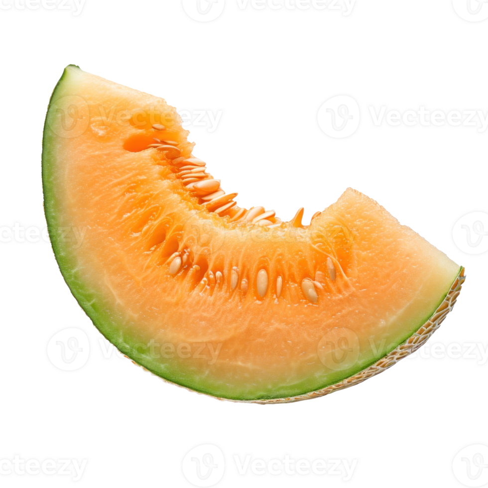 AI generated Fresh Melon Slice Isolated on Background png