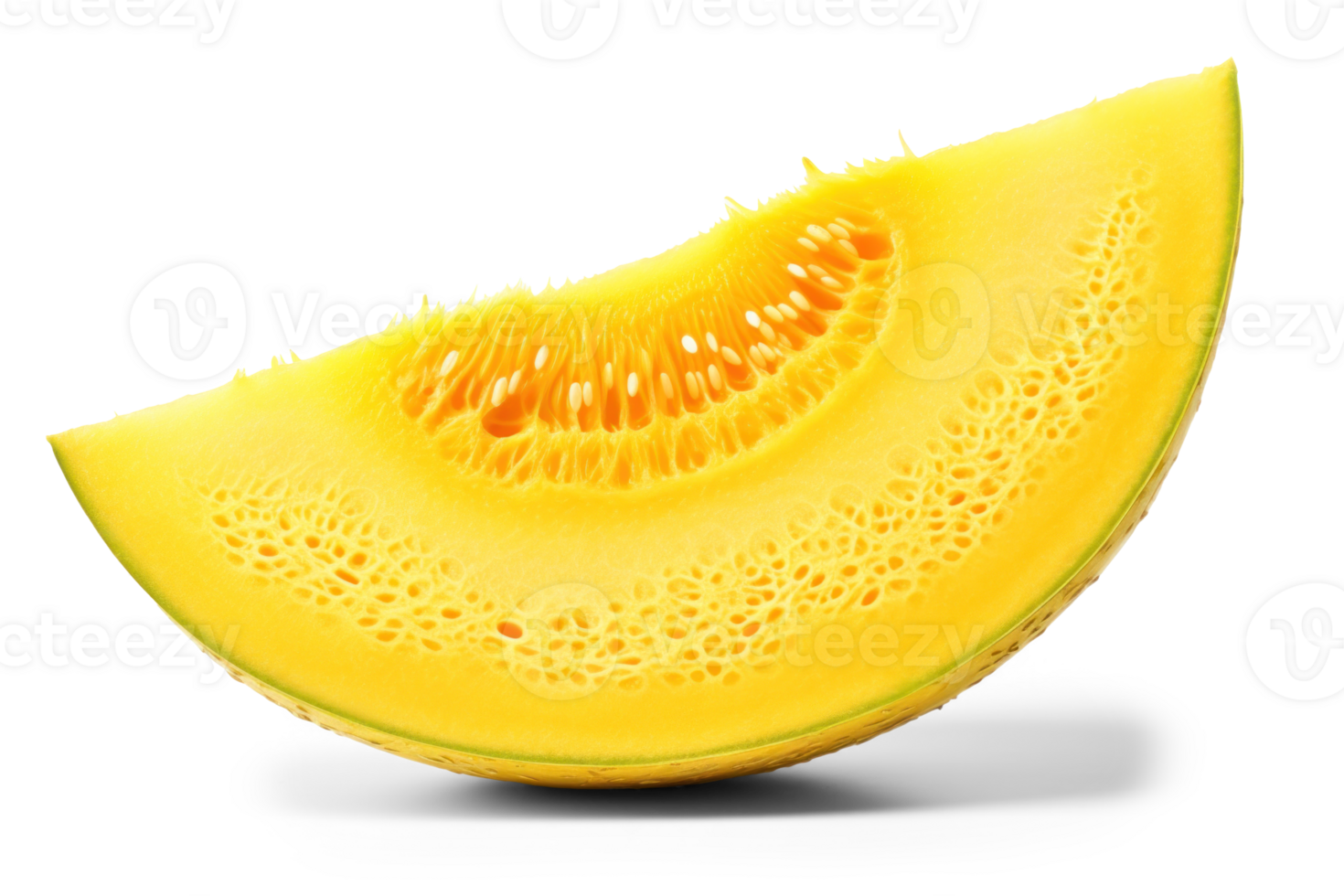 AI generated Fresh Melon Slice Isolated on Background png