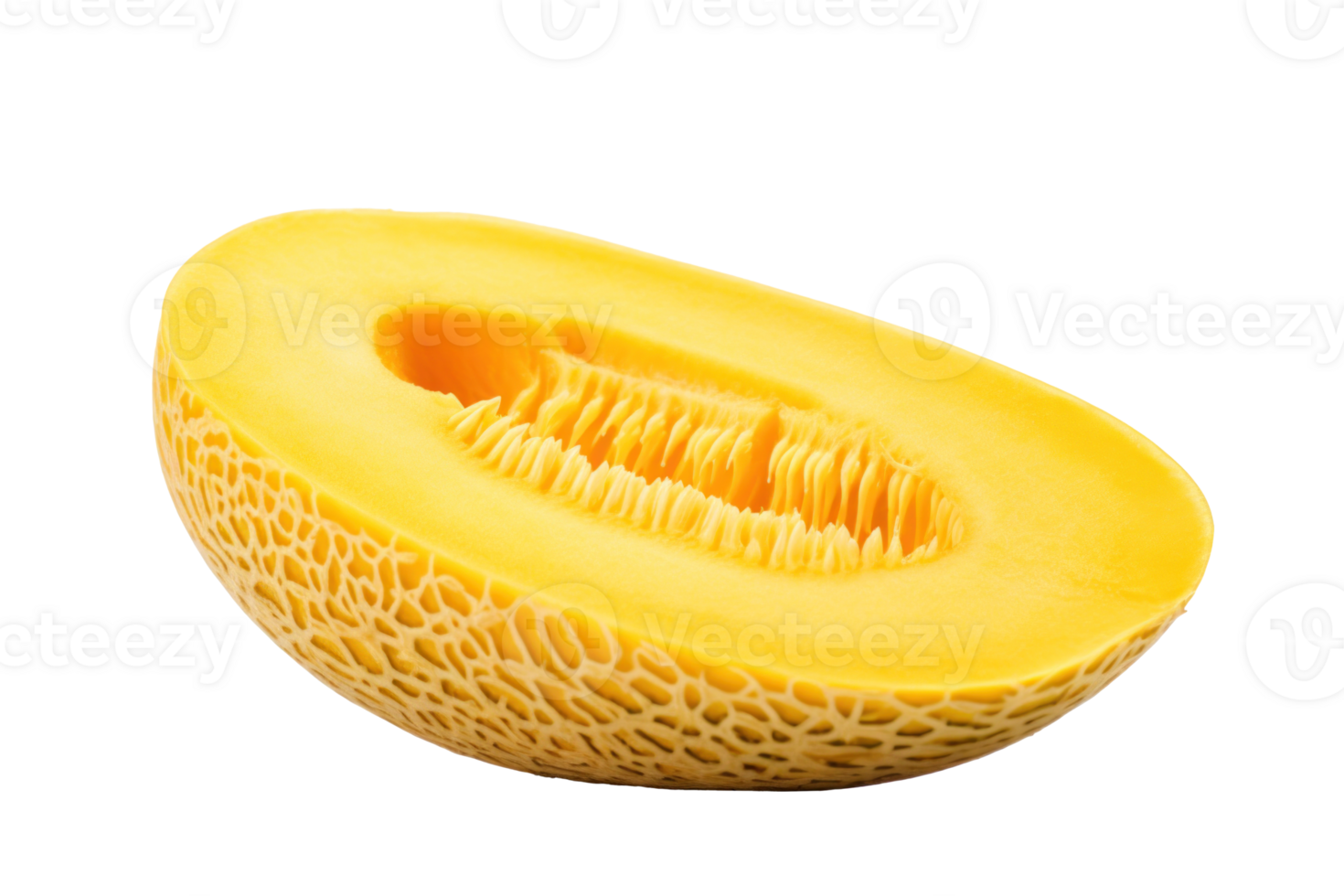 AI generated Fresh Melon Slice Isolated on Transparent Background png