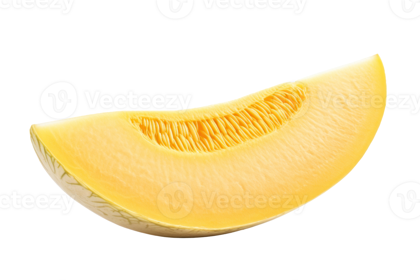 AI generated Fresh Melon Slice on Transparent Background png